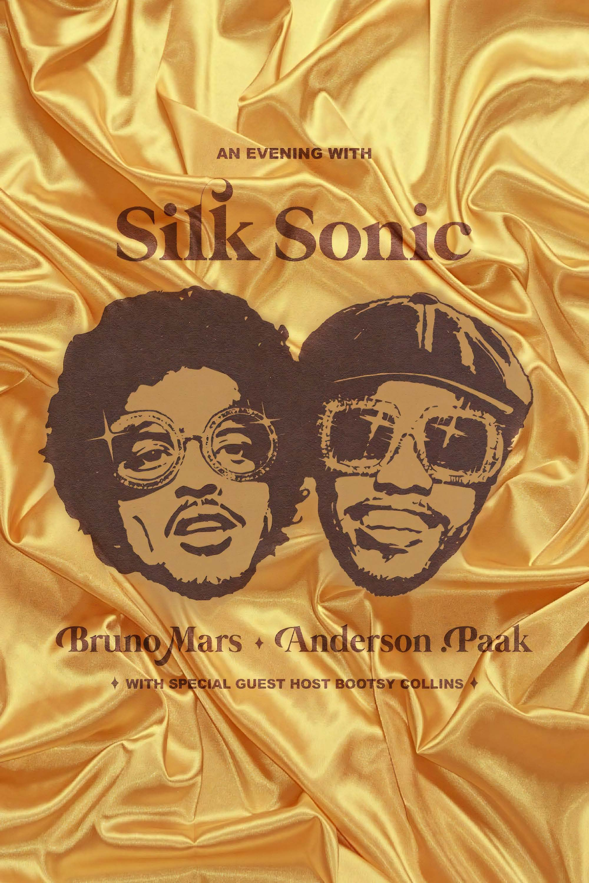 Bruno Mars x Anderson Paak 'SilkSonic' Poster