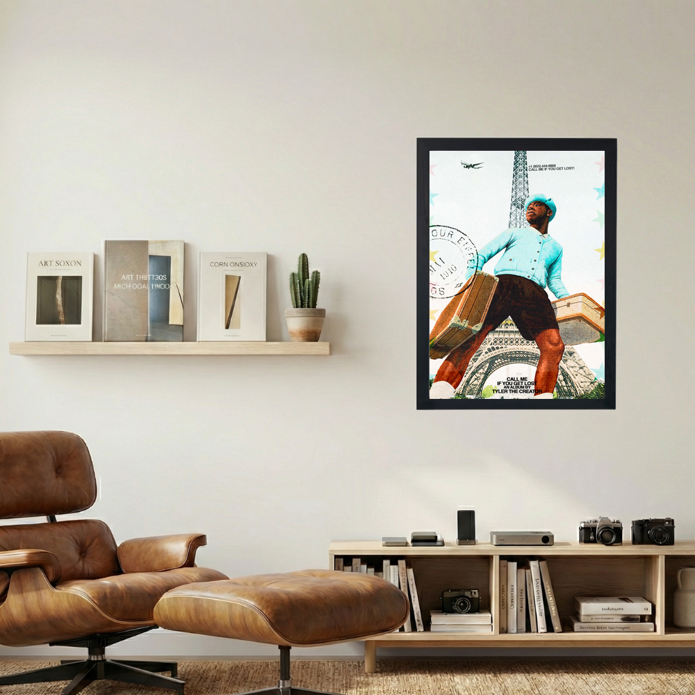 Tyler The Creator 'Call me in Paris!' Poster - Mockup 1