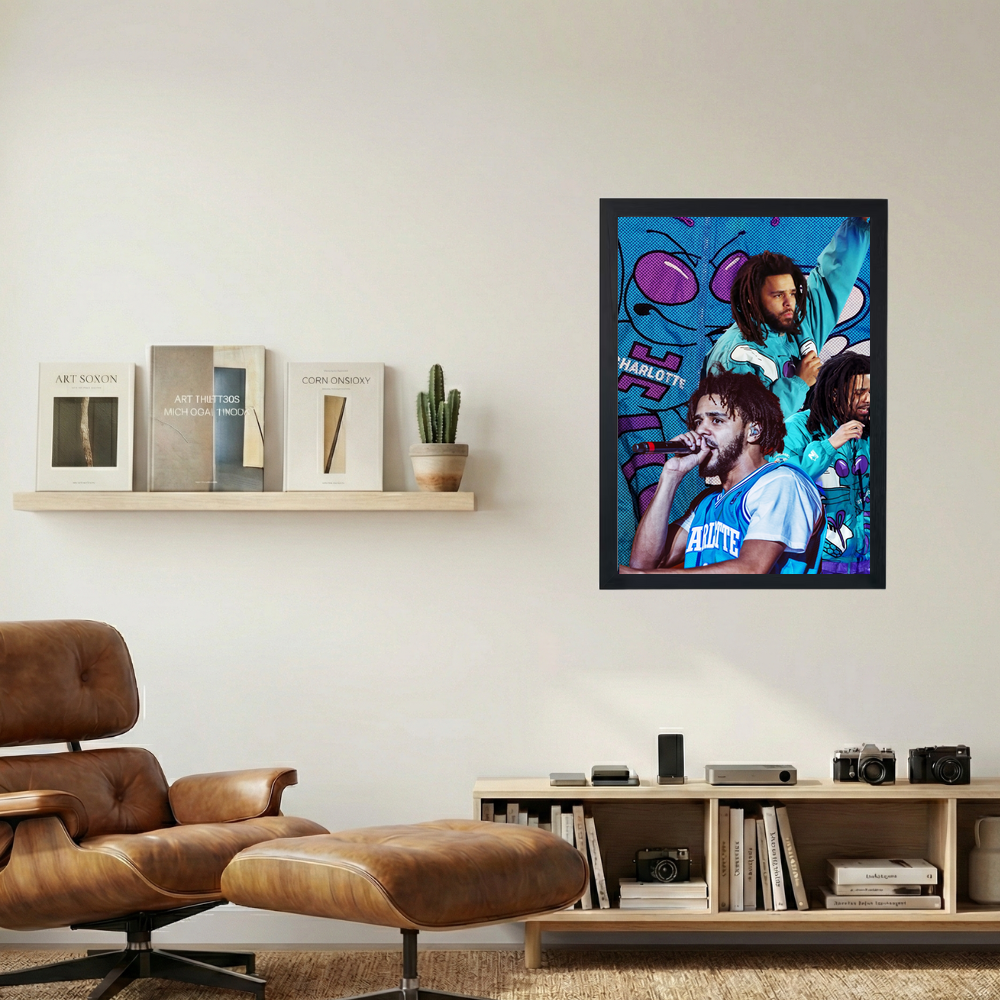 J Cole 'Charlotte's Finest' Poster - Mockup 1