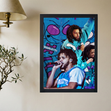 J Cole 'Charlotte's Finest' Poster - Mockup 2