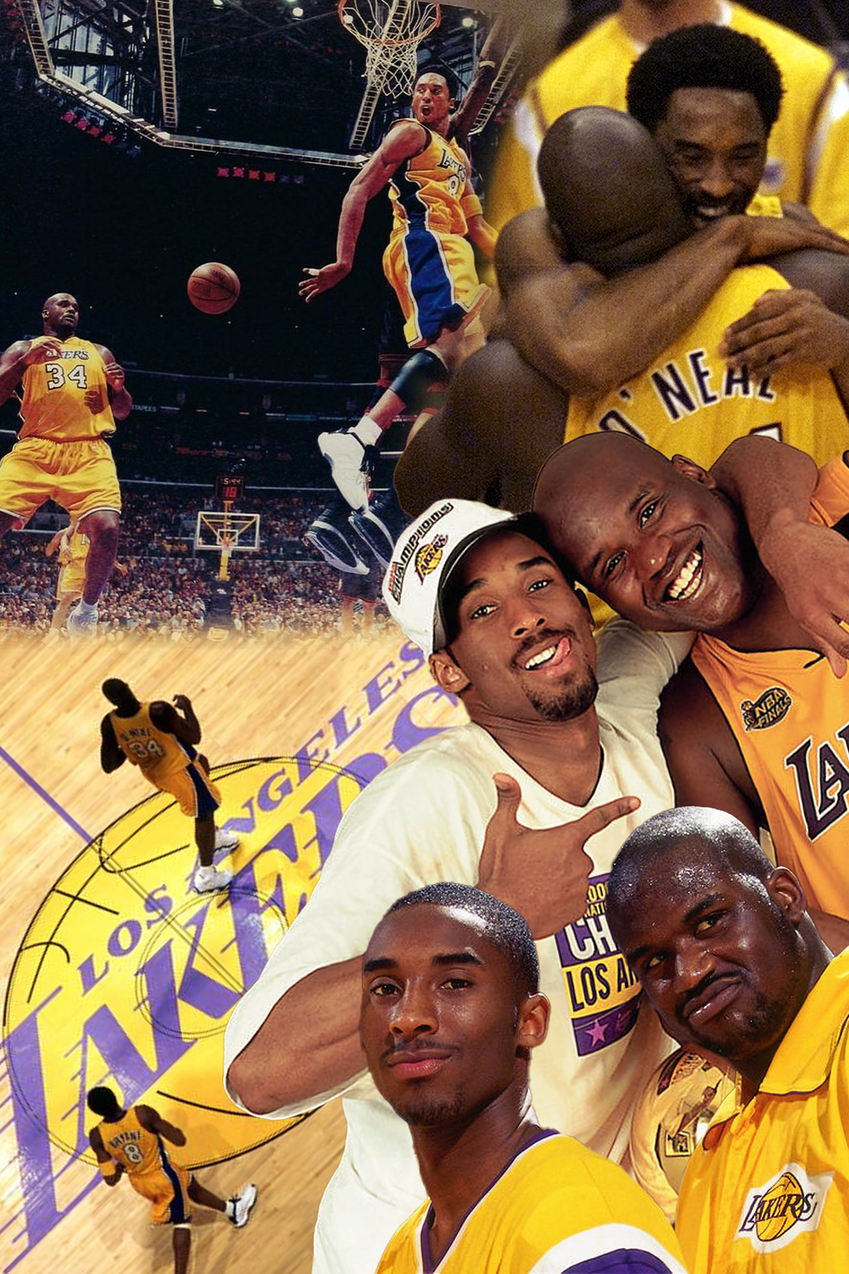 Kobe x Shaq 'LA Brothers Collage' Poster