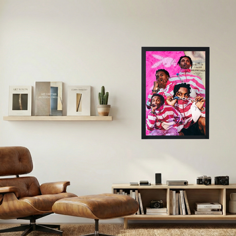 Playboi Carti 'Balenciaga Faced' Poster - Mockup 1