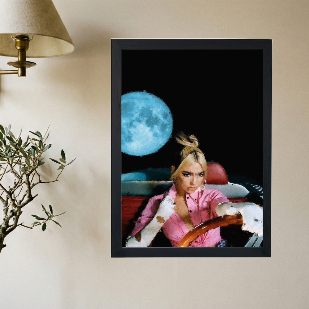 Dua Lipa 'Midnight Driver' Poster - Mockup 2