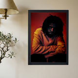 J Cole 'Portrait' Poster - Mockup 2