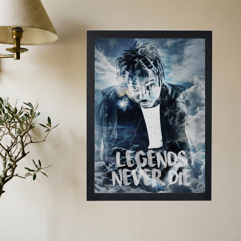 Juice Wrld 'In the Clouds' Poster - Mockup 2