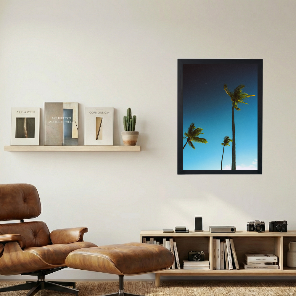 Palm Trees in the Wind' Poster - Mockup 1