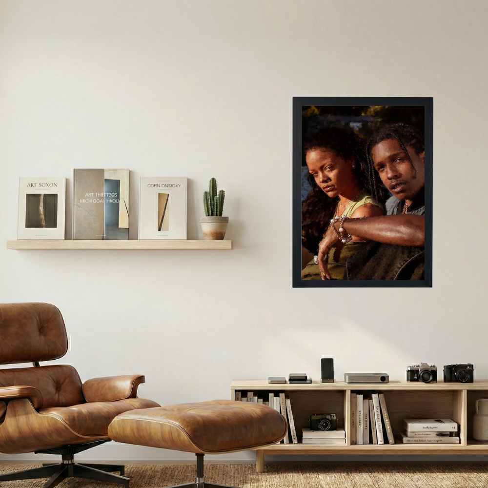 A$AP Rocky x Rihanna 'Bonnie and Clyde' Poster - Mockup 1