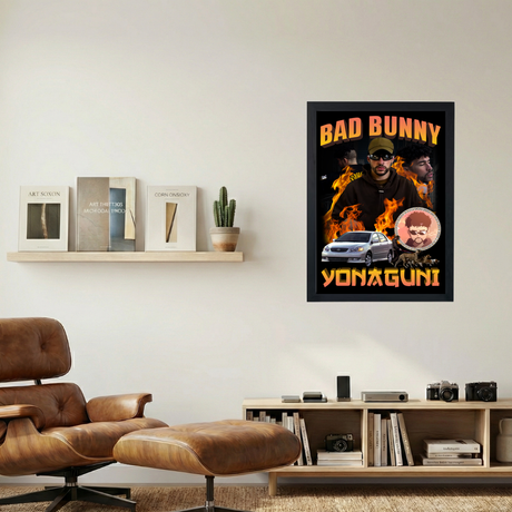 Bad Bunny 'Corolla' Poster - Mockup 1