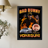 Bad Bunny 'Corolla' Poster - Mockup 2