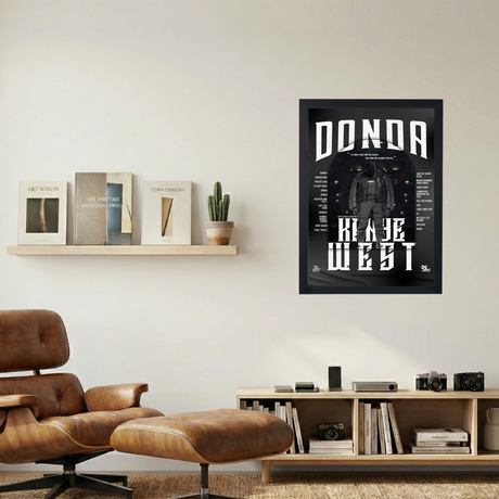 Kanye West 'Donda Tracklist' Poster - Mockup 1