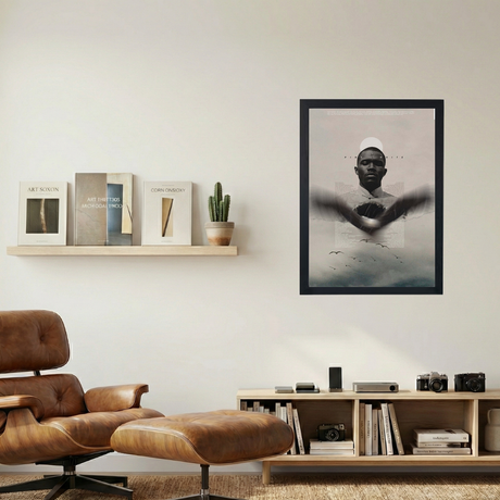 Frank Ocean 'Pink+White' Poster - Mockup 1