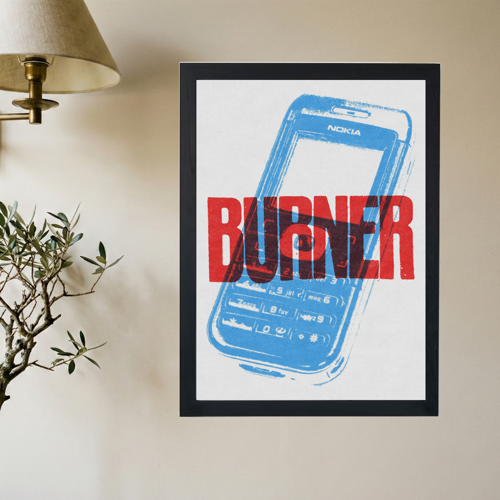 Nokia 'Burner' Poster - Mockup 2