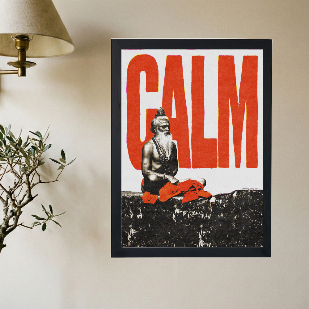 Stay Calm' Poster - Mockup 2