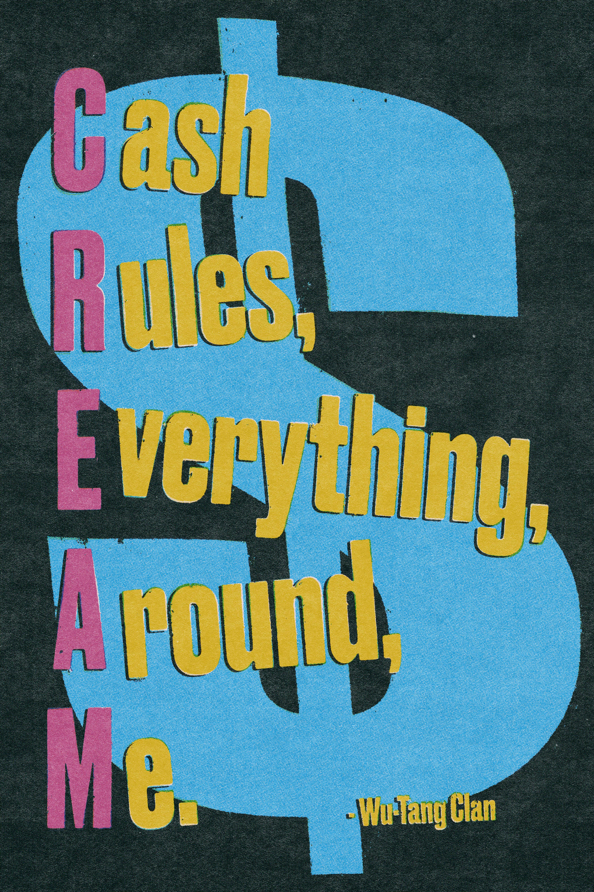 Wu-Tang Clan 'Cream Black/Blue ' Poster