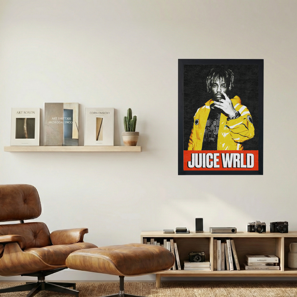 Juice Wrld 'Orange Jacket' Poster - Mockup 1