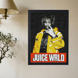 Juice Wrld 'Orange Jacket' Poster - Mockup 2