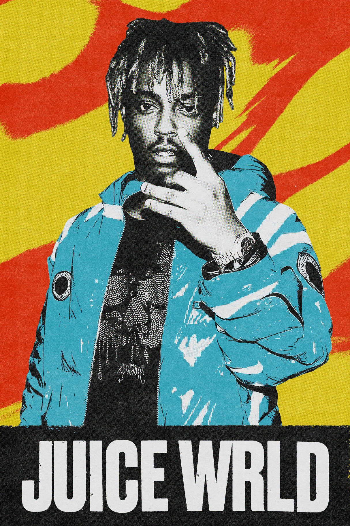 Juice Wrld 'Teal Jacket' Poster