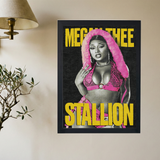 Megan Thee Stallion 'Pink' Poster - Mockup 2