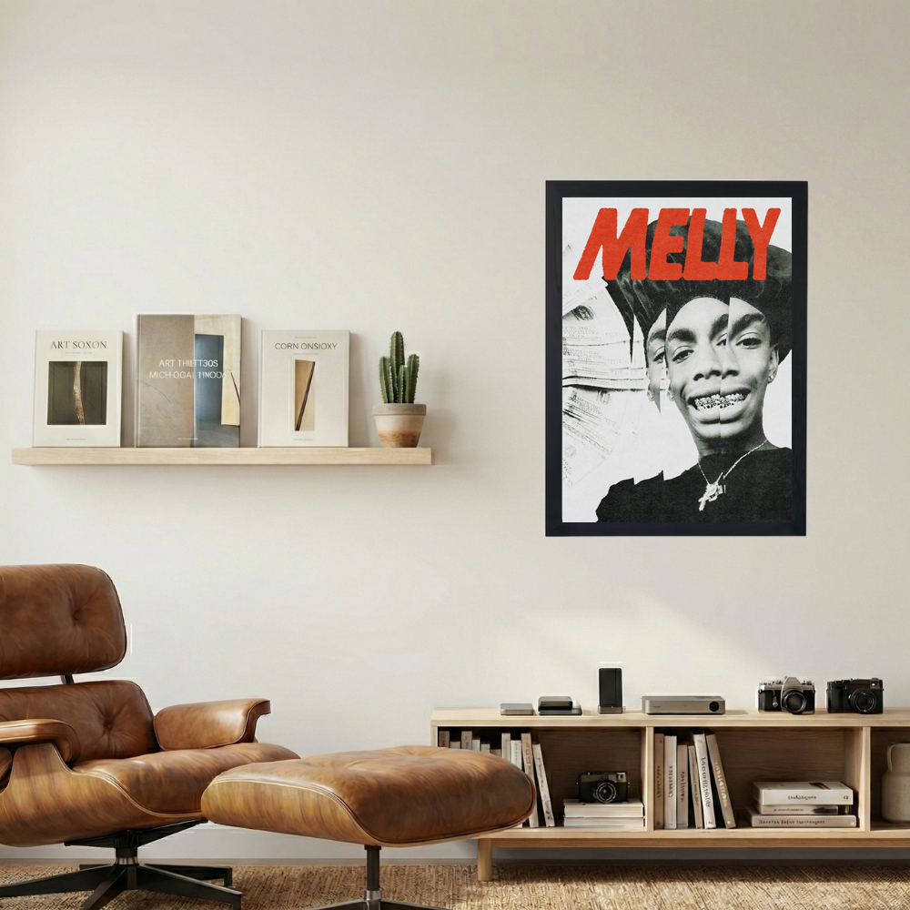 YNW Melly 'Smile' Poster - Mockup 1