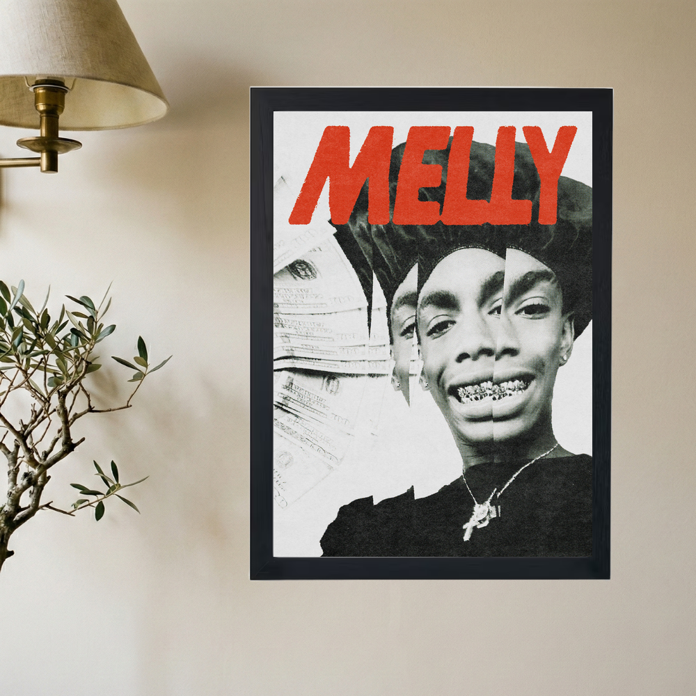 YNW Melly 'Smile' Poster - Mockup 2
