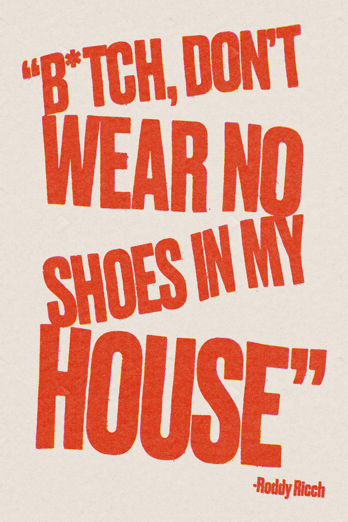 Roddy Ricch 'No Shoes White ' Poster