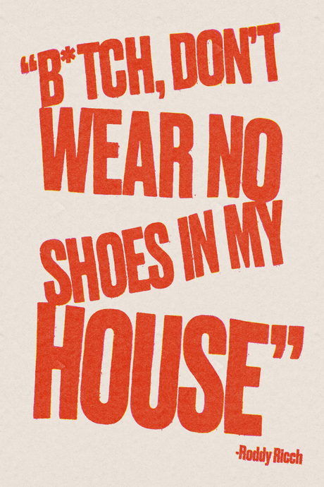 Roddy Ricch 'No Shoes White ' Poster