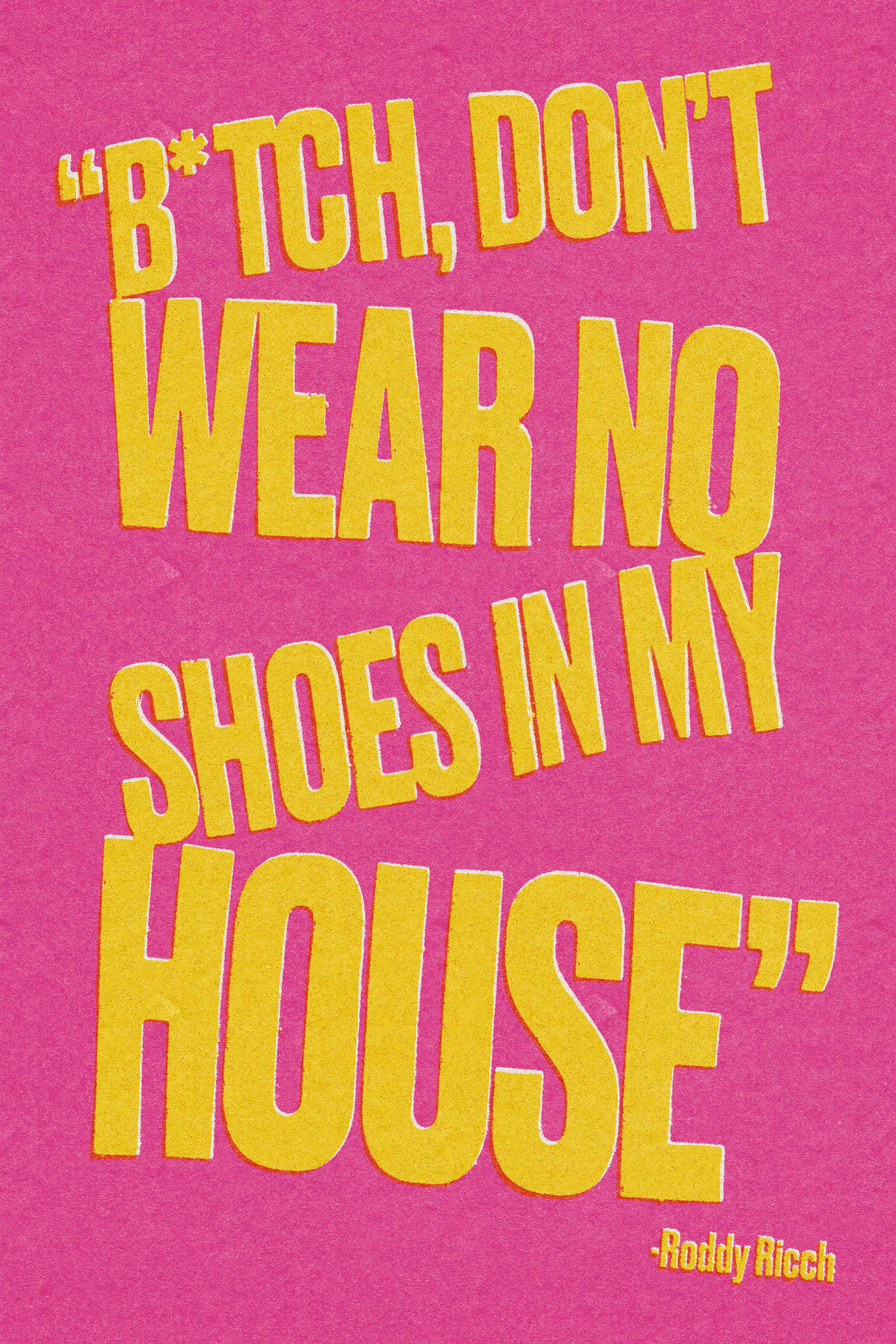 Roddy Ricch 'No Shoes Pink ' Poster