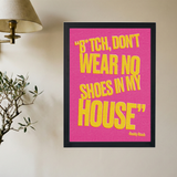 Roddy Ricch 'No Shoes Pink ' Poster - Mockup 2