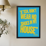 Roddy Ricch 'No Shoes Light Blue ' Poster - Mockup 2