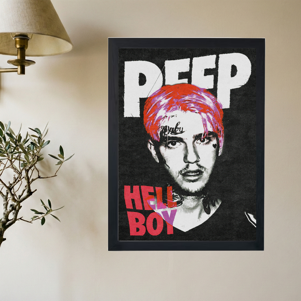 Lil Peep 'Hell Boy ' Poster - Mockup 2