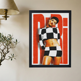 Rihanna 'RIRI Red' Poster - Mockup 2