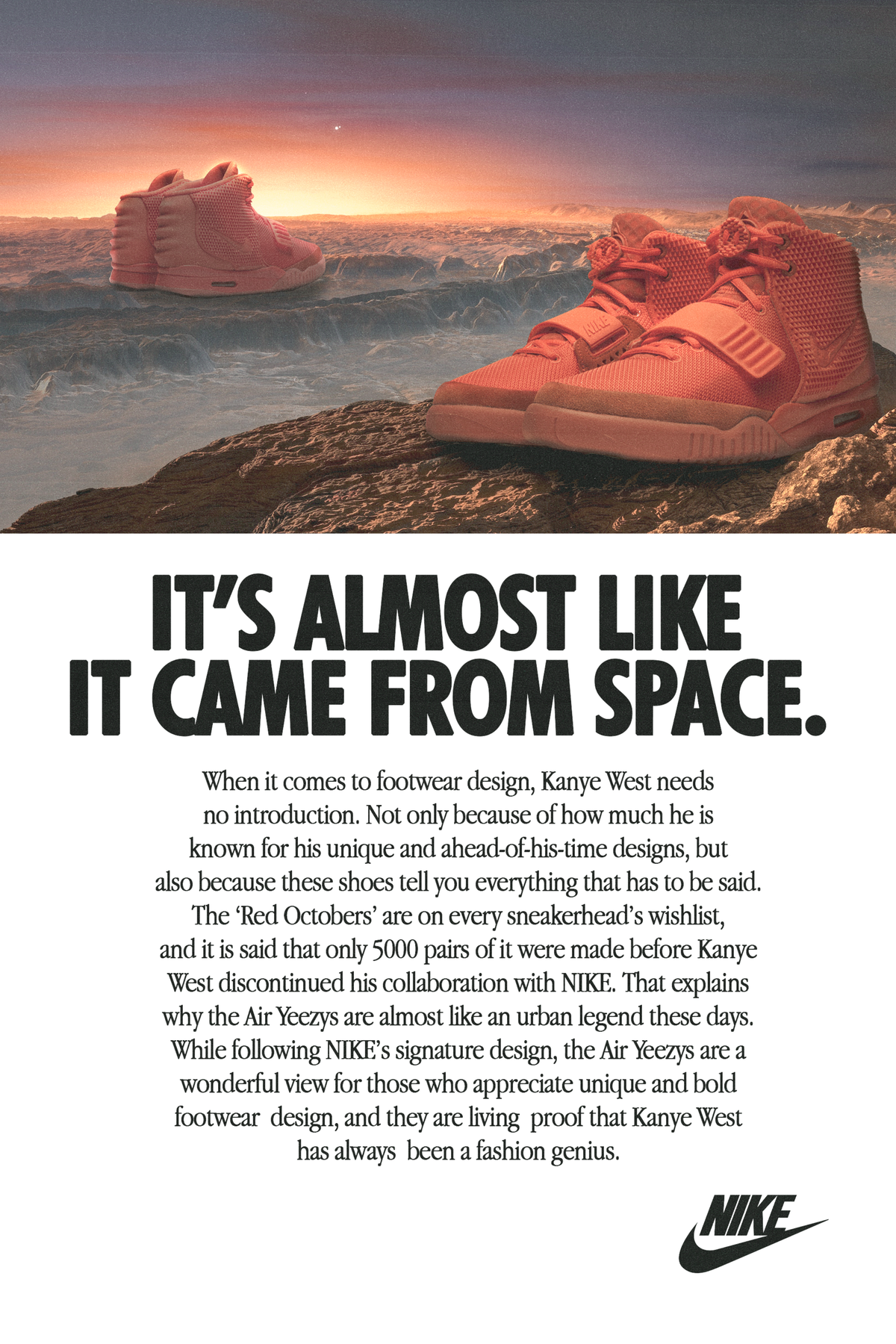 Nike x Kanye 'Red Octobers From Space' Poster