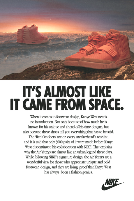 Nike x Kanye 'Red Octobers From Space' Poster