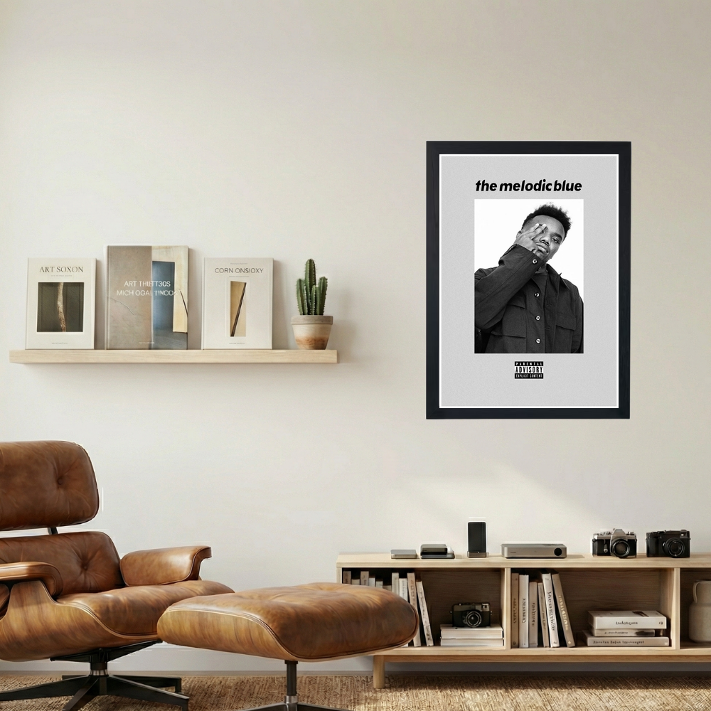 Baby Keem 'Blond & Blue' Poster - Mockup 1