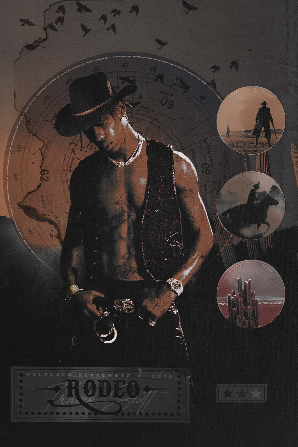Travis Scott 'Mr. Rodeo' Poster
