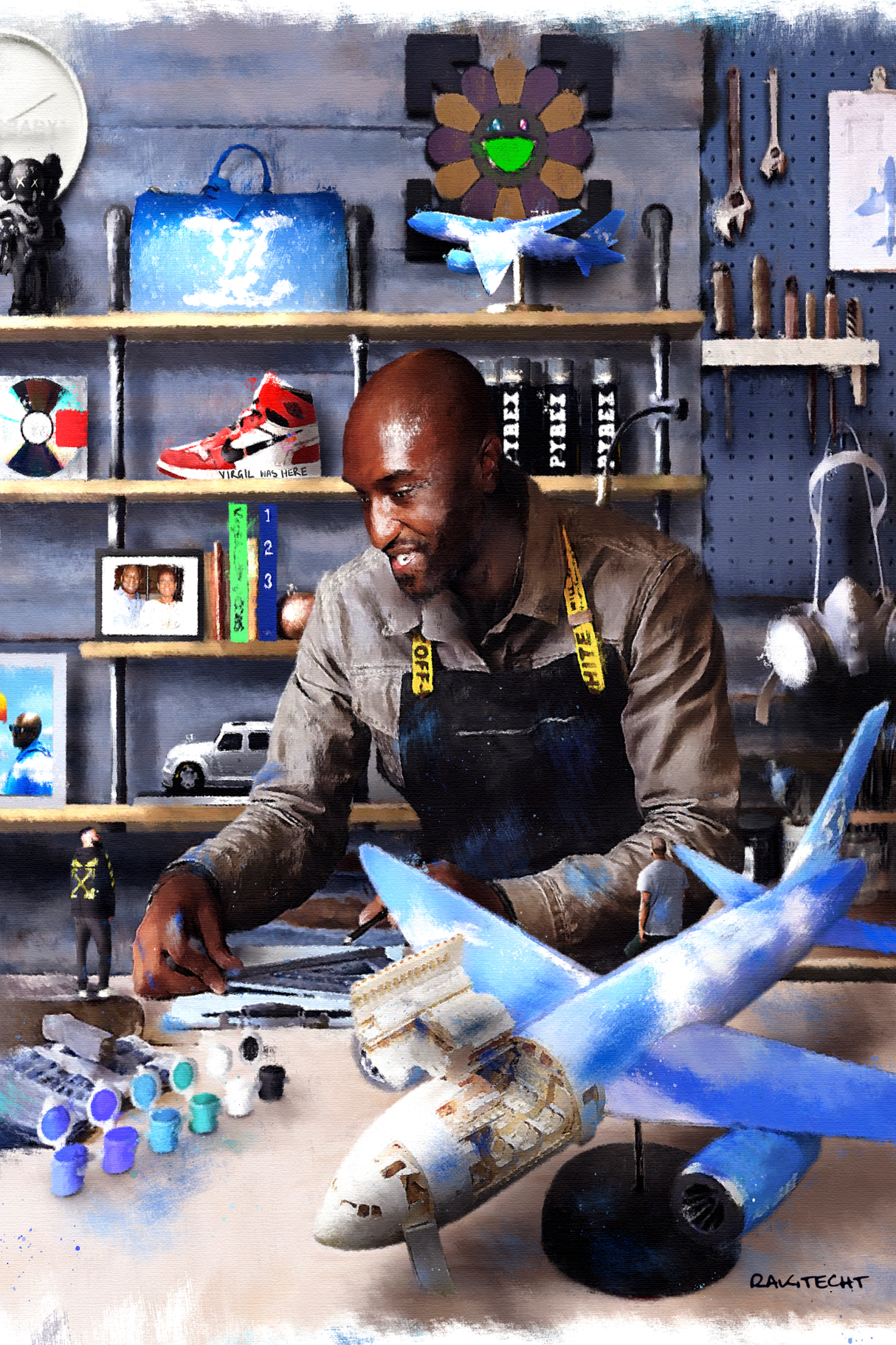 Virgil Abloh 'Workshop' Painting Poster