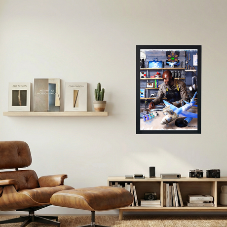 Virgil Abloh 'Workshop' Painting Poster - Mockup 1