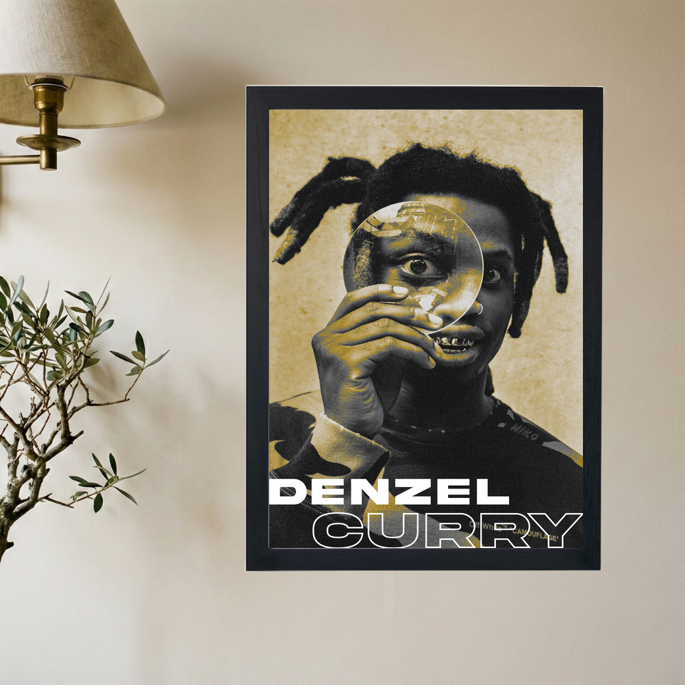 Denzel Curry 'Magnifying Glass' Poster - Mockup 2