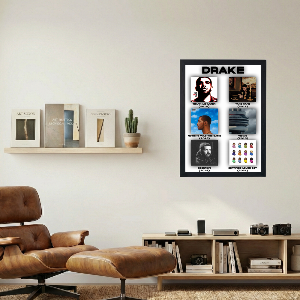 Drake 'Discography' Poster - Mockup 1