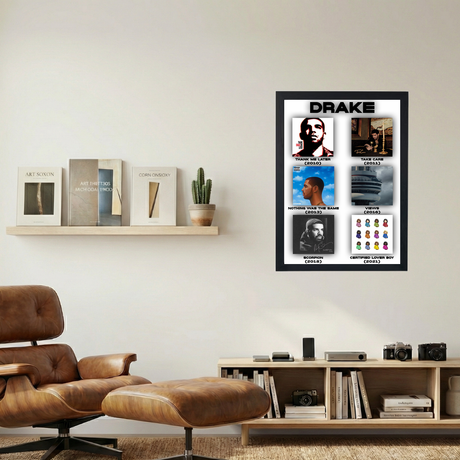 Drake 'Discography' Poster - Mockup 1