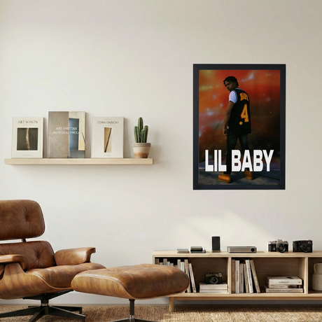 Lil Baby 'Timbs On Ready 4 War' Poster - Mockup 1