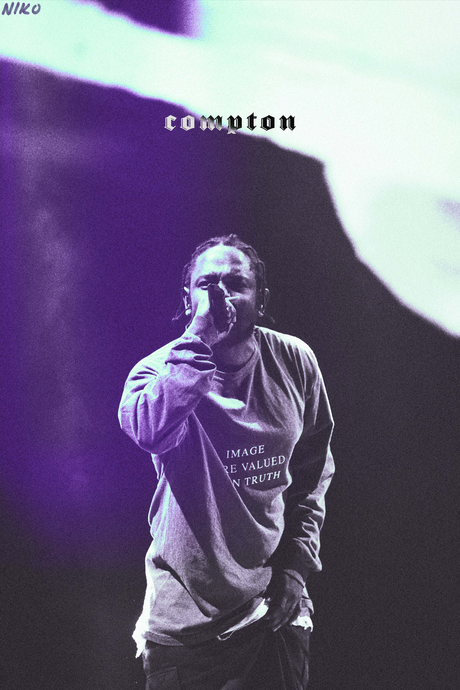 Kendrick Lamar 'Compton Image' Poster