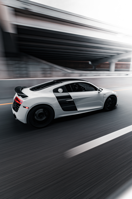 Audi R8 'Black & White' Poster