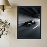 Porsche 911 'Murdered Out' Poster - Mockup 2