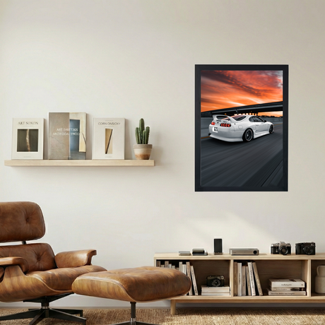 Toyota Supra 'Sunset' Poster - Mockup 1