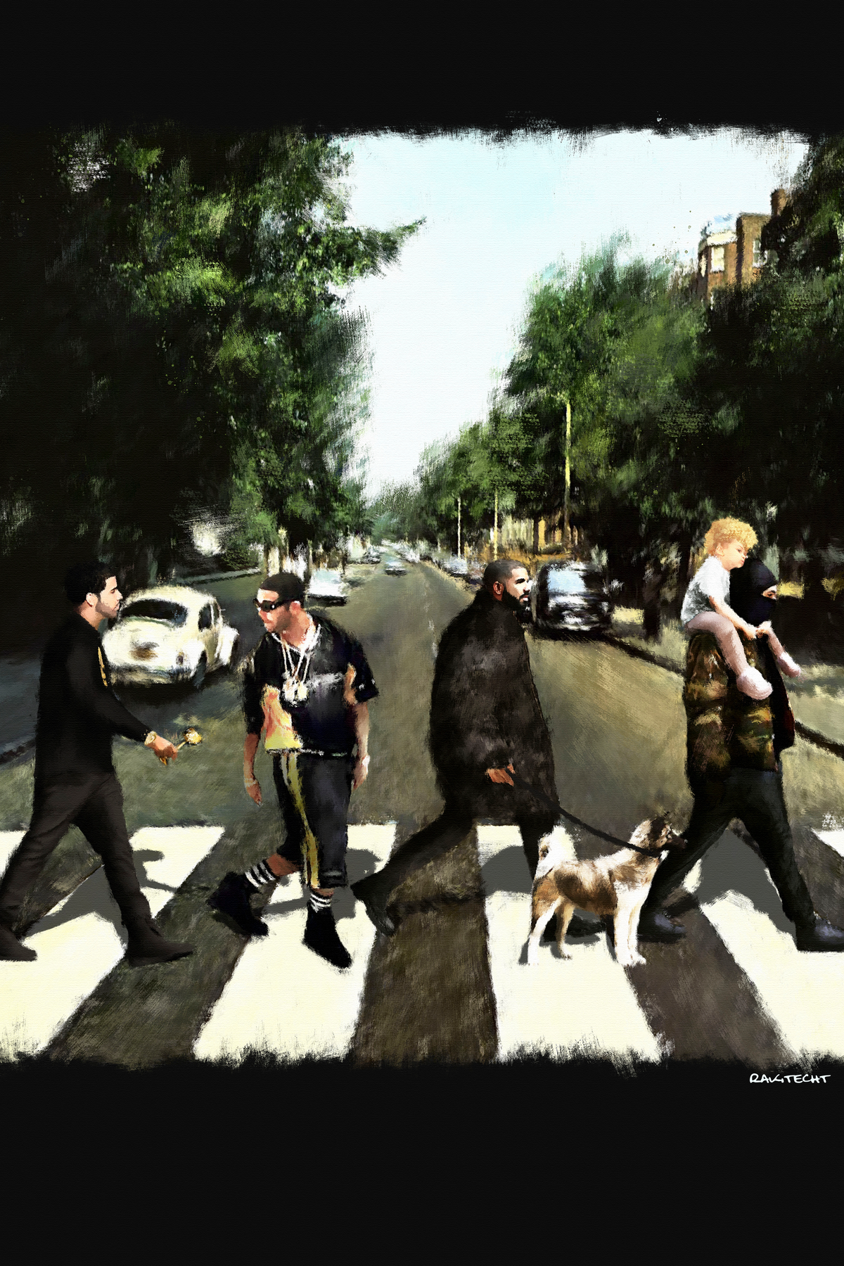 Drake 'More Slaps Than The Beatles' Painting Poster
