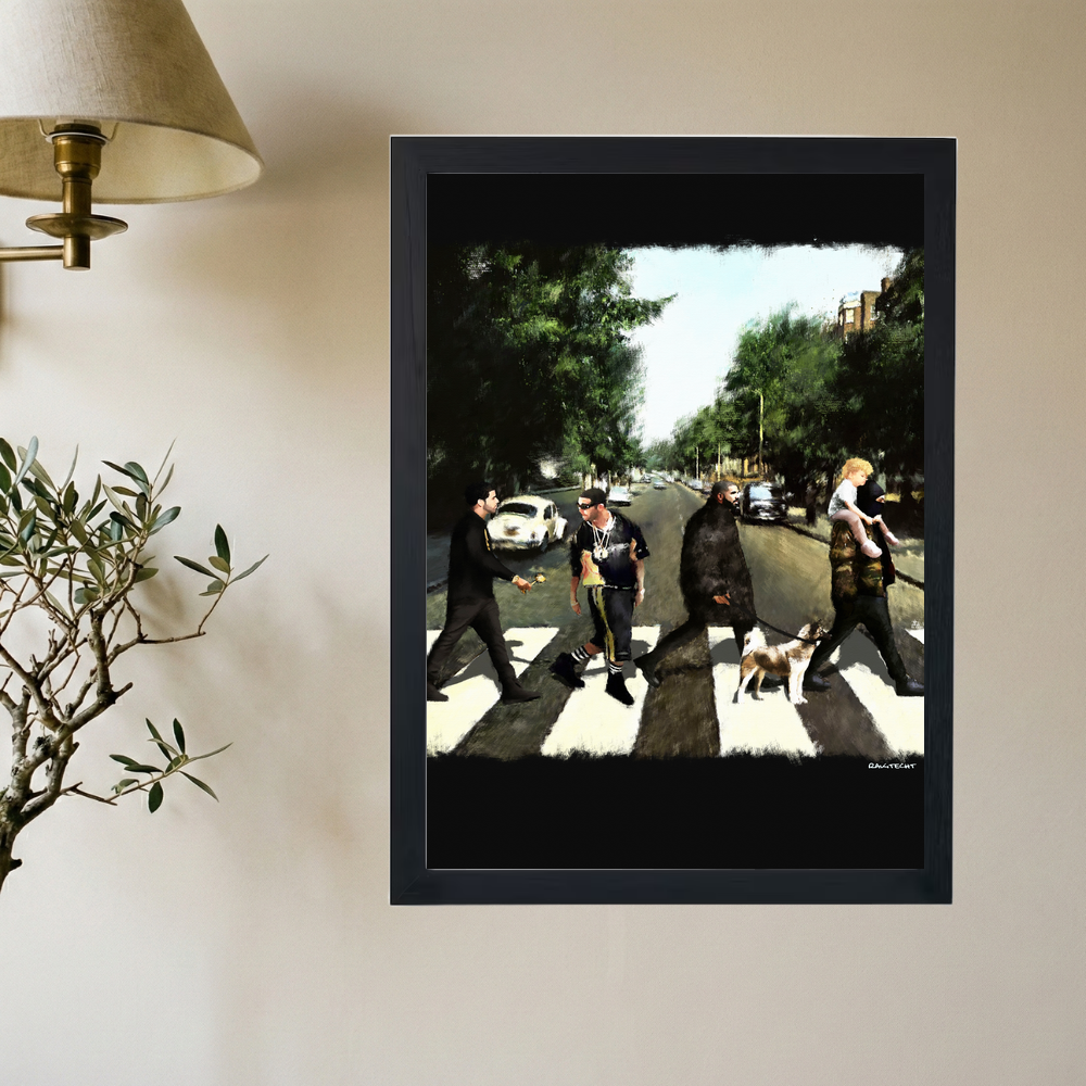 Drake 'More Slaps Than The Beatles' Painting Poster - Mockup 2