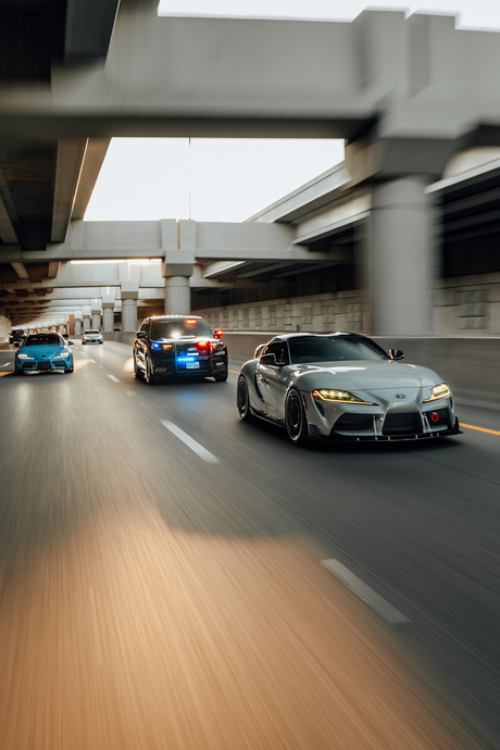 Toyota Supra 'Pulled Over' Poster