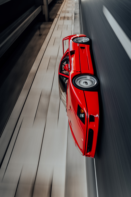 Ferrari F40 'Retro' Poster