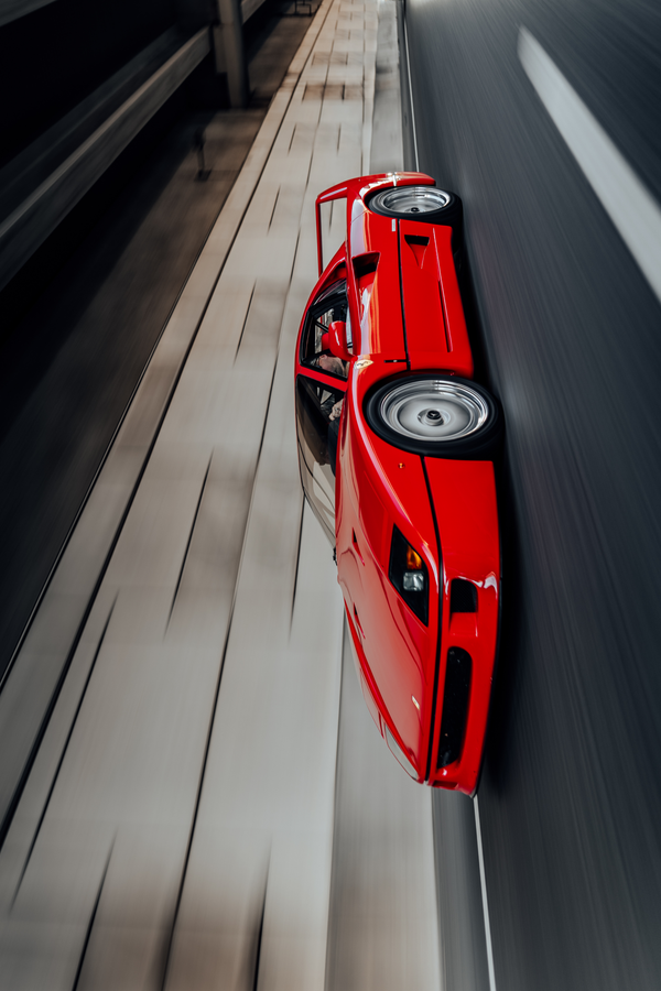 Ferrari F40 'Retro' Poster